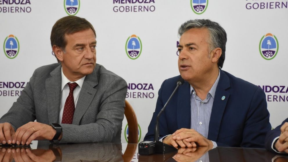 Alfredo Cornejo junto a Rofoldo Suarez / Prensa gobierno Mendoza