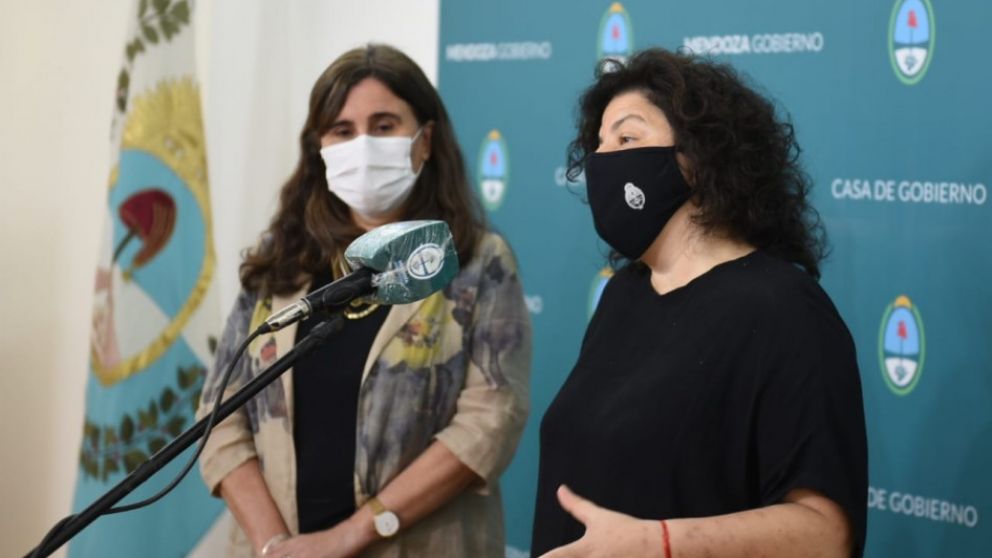 Carla Vizzotti junto a Ana María Nadal / Prensa Gobierno de Mendoza
