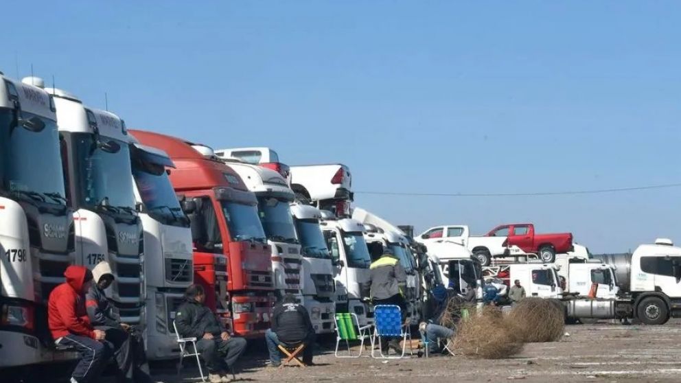 Camioneros varados