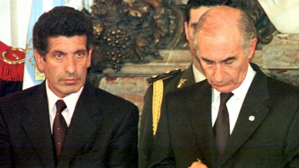 Fernando de la Rúa junto a Chacho Alvarez/TDP