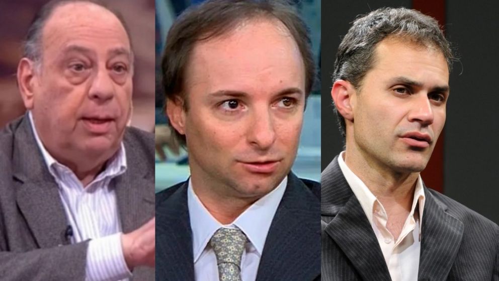 Roberto Cachanosky, Miguel Boggiano y Sebastián Laza