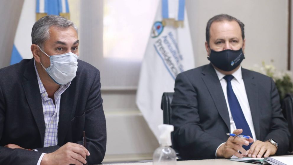Enrique Vaquié junto a Enrique Solmi/Prensa gobierno de Mendoza