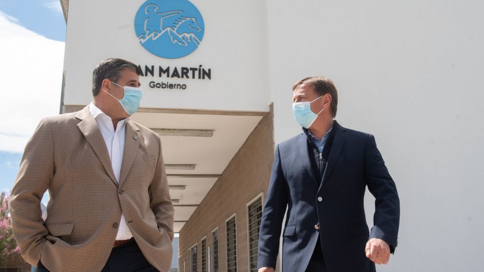 Rodolfo Suarez junto a Mario Abed/Prensa gobierno de Mendoza