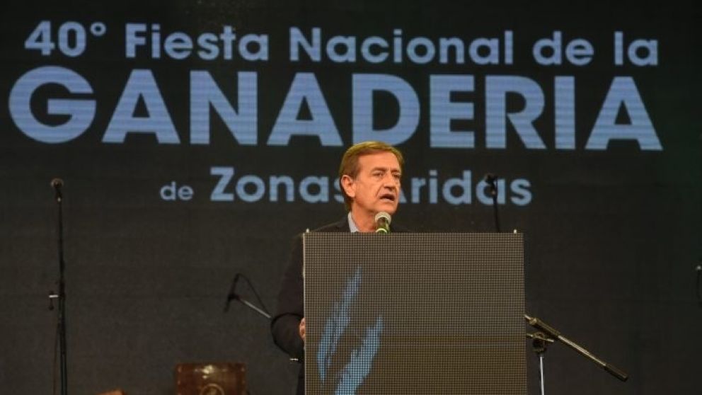 Rodolfo Suarez en la Fiesta de la Ganadería/Prensa gobierno de Mendoza