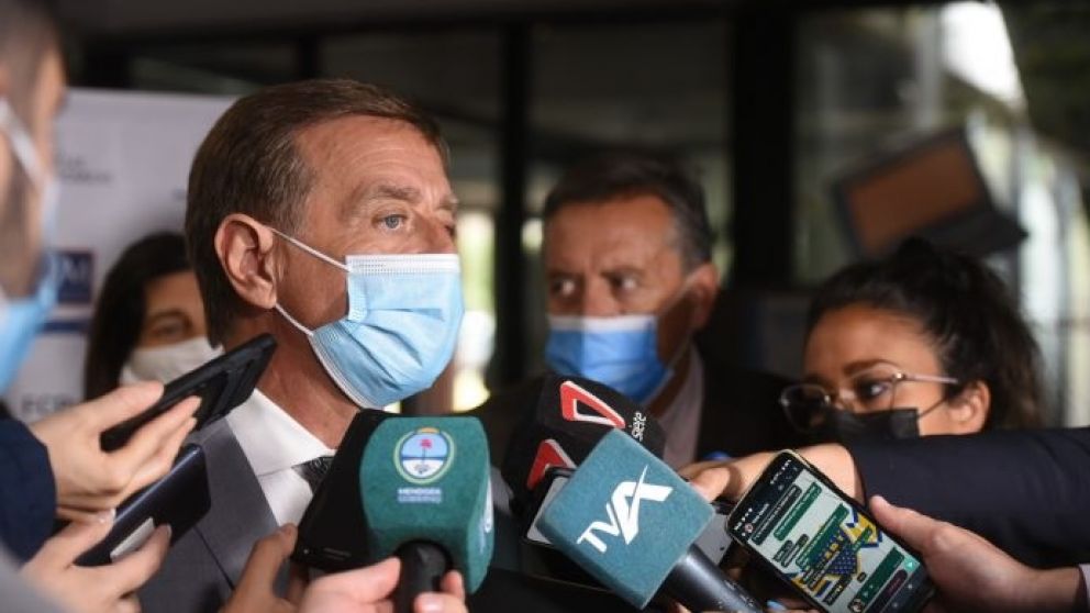 Rodolfo Suarez junto a Sergio Marinelli / Prensa Gobierno de Mendoza