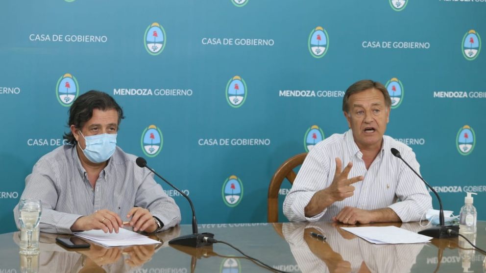 Rodolfo Suarez junto a Víctor Ibañez / Prensa gobierno de Mendoza