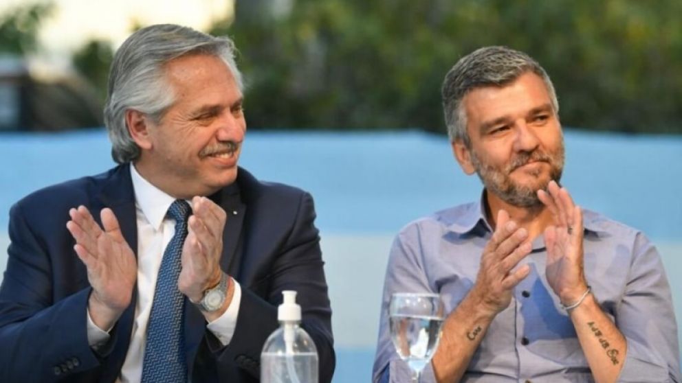 Alberto Fernández junto a Juanchi Zabaleta / NA