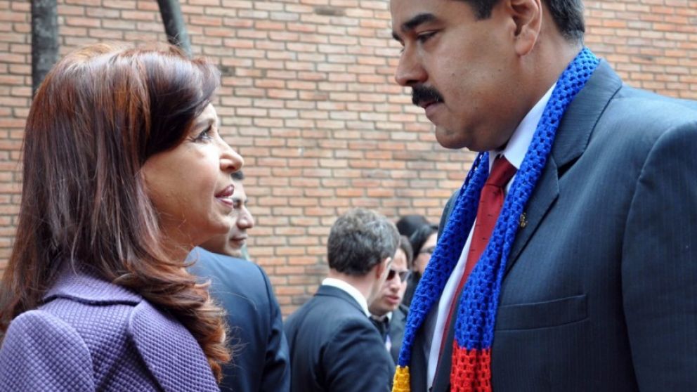 Cristina Kirchner y Nicol�s Maduro / T�lam
