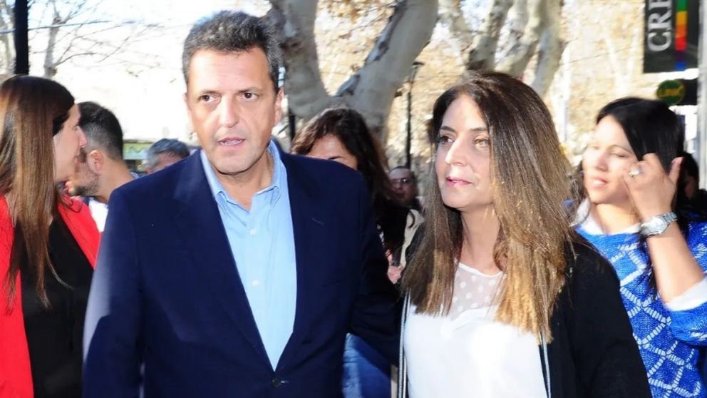 Sergio Massa junto a Gabriela Lizana / UNO
