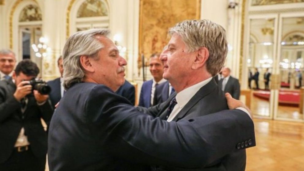 Alberto Fernández junto a Sergio Ziliotto / NA
