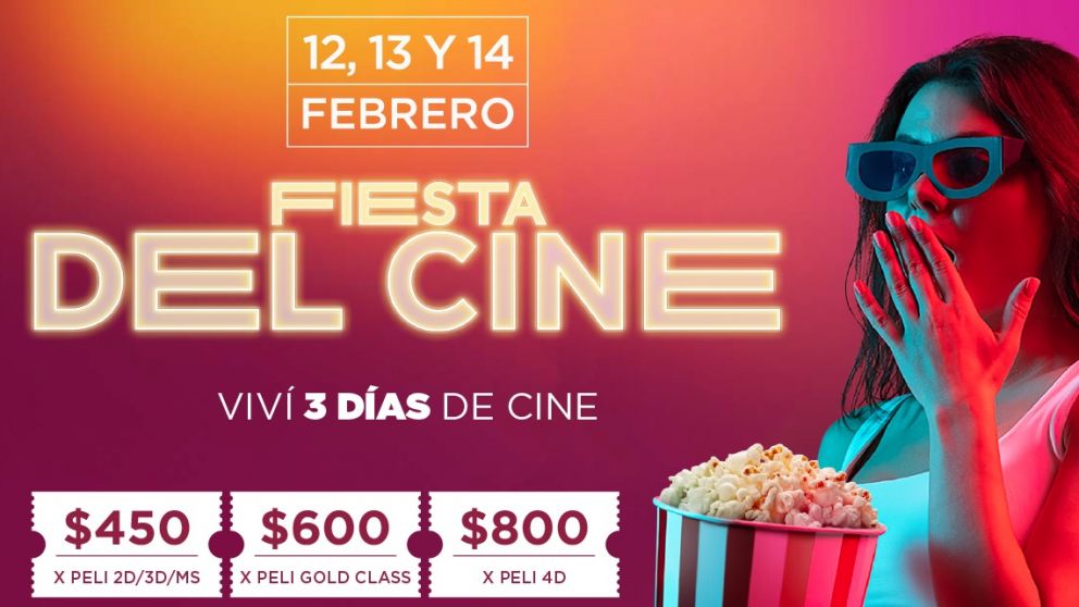 Llegó la Fiesta del Cine a todas las salas de Mendoza con entradas a $450