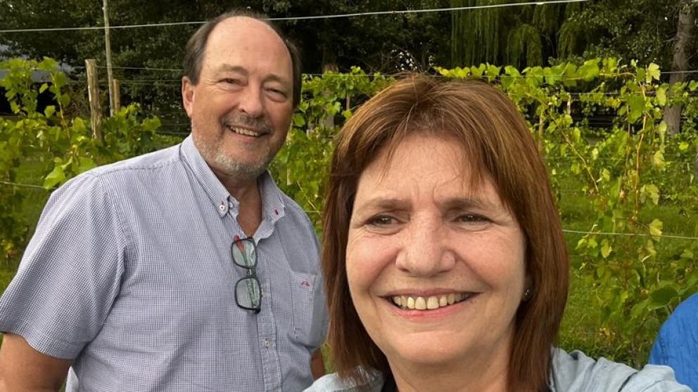 Patricia Bullrich junto a Ernesto Sanz / Twitter