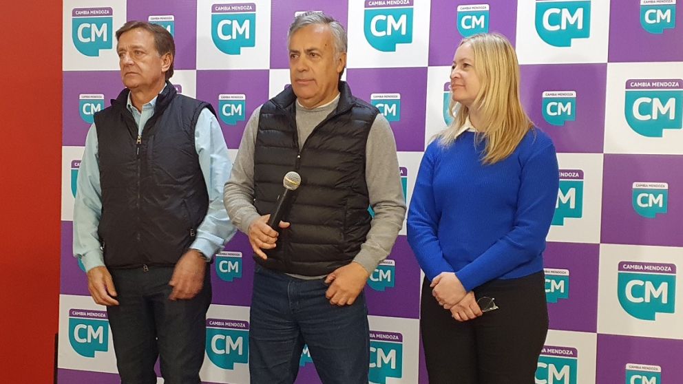 Rodolfo Suarez, Alfredo Cornejo y Hebe Casado / Cambia Mendoza