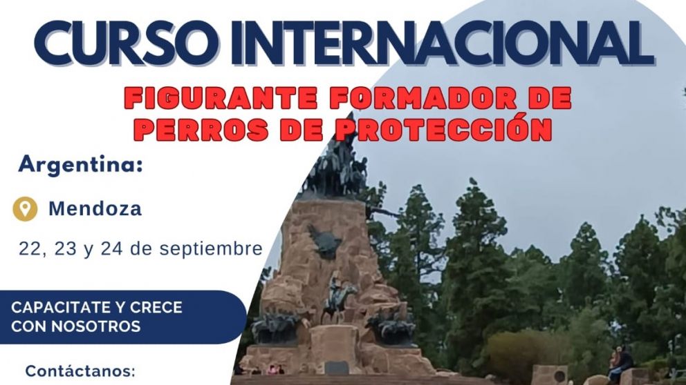 Curso internacional de “figurante formador de perros de protección” auspiciado por Diario Mendoza Today