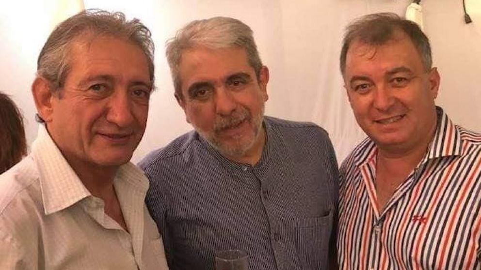Montes junto a Aníbal Fernández y Guillermo Amstutz