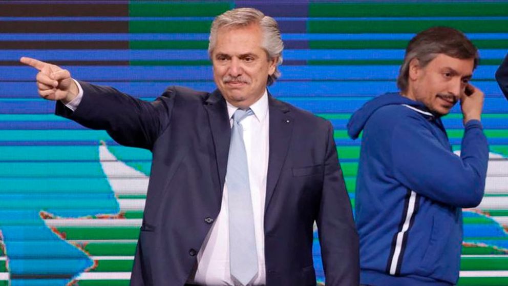 Alberto Fern�ndez y M�ximo Kirchner / NA
