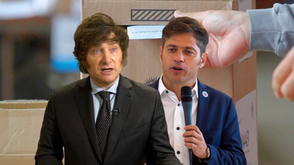 Javier Milei y Axel Kicillof
