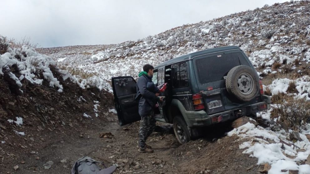 Uspallata: lograron ubicar y evacuar a una familia extraviada durante varias horas en la Ruta 13
