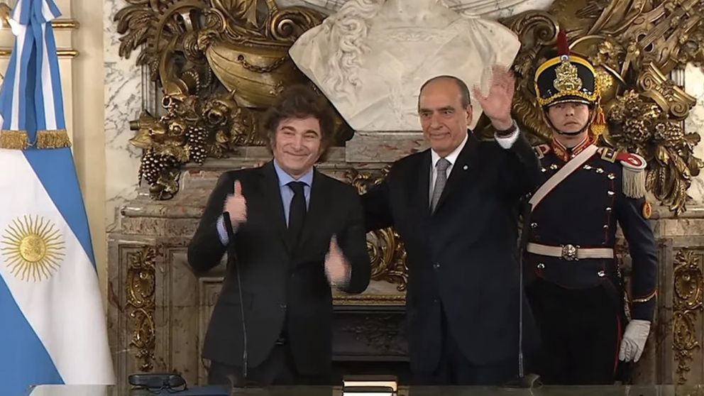 Javier Milei y Guillermo Francos / NA