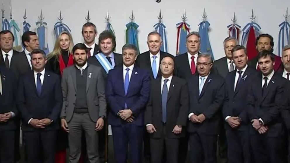 Milei consiguió la ansiada foto que demostraría una buena convivencia política con los gobernadores