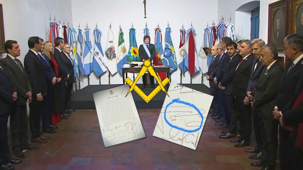 ¿Qué gobernador firmó el Pacto de Mayo con los tres puntitos masones?