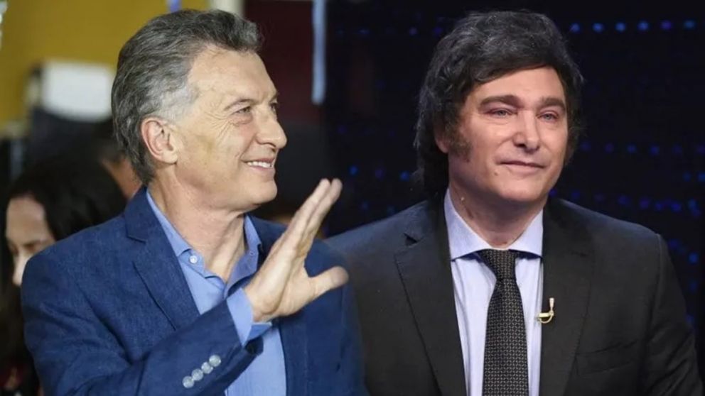 Javier Milei junto a Macri y Patricia Bullrich / X
