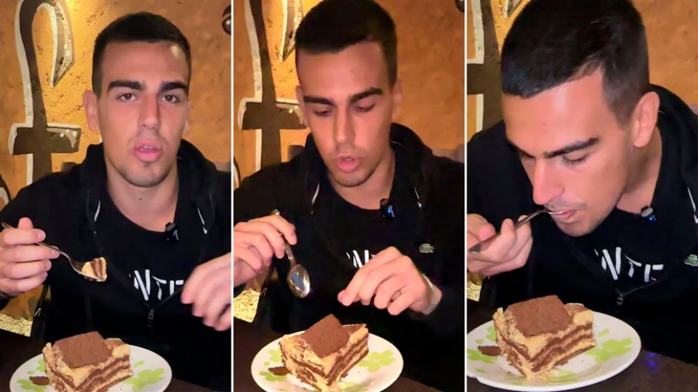 La reacción de un tiktoker español que se hizo viral tras probar una chocotorta en Mendoza