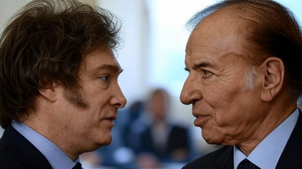 Javier Milei y Carlos Menem / Grok