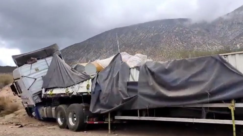 Precaución en alta montaña: accidente en el km 1.110 sin heridos, pero con daños materiales