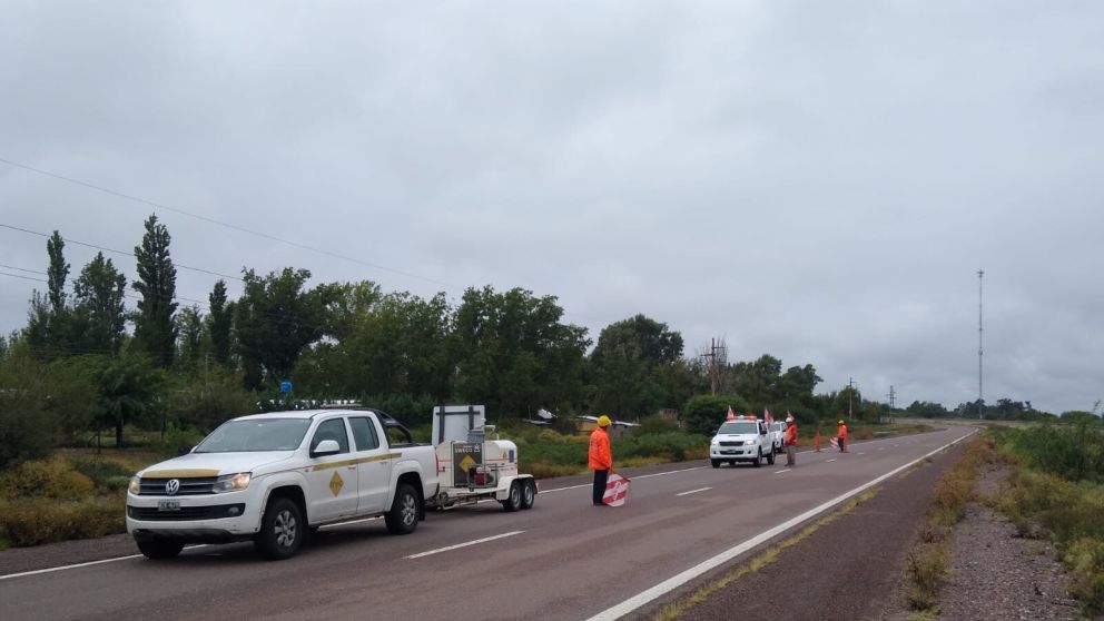 Ruta 7: comenzaron los estudios de reparación desde La Paz y podría haber cortes