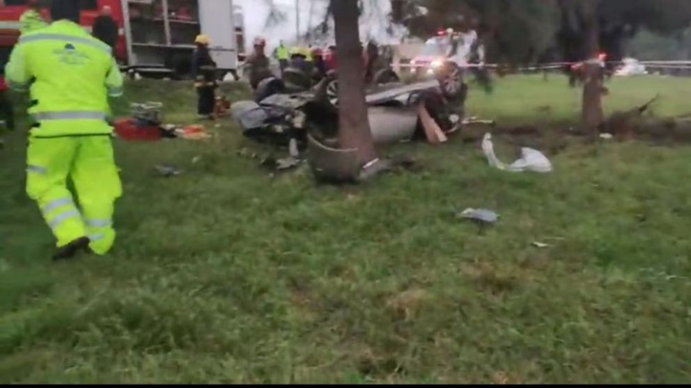 Video: un vuelco en Panamericana dejó cinco muertos y un herido grave