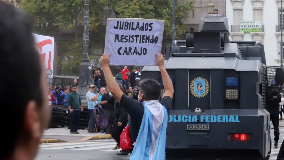 Marcha de los jubilados: la polic�a de la Ciudad custodiar� la calle y la Federal el Congreso