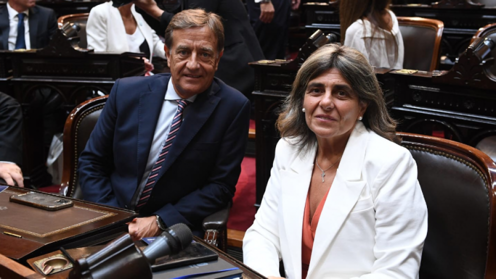 Los mendocinos Rodolfo Suarez y Mariana Juri.
