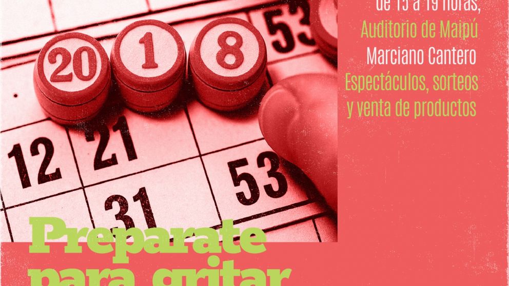 El bingo familiar se realizar� este s�bado en Maip�. 
