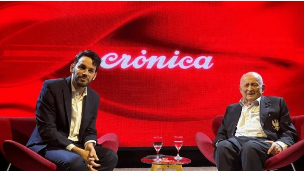 Facundo Pedrini junto a Chiche Gelblung