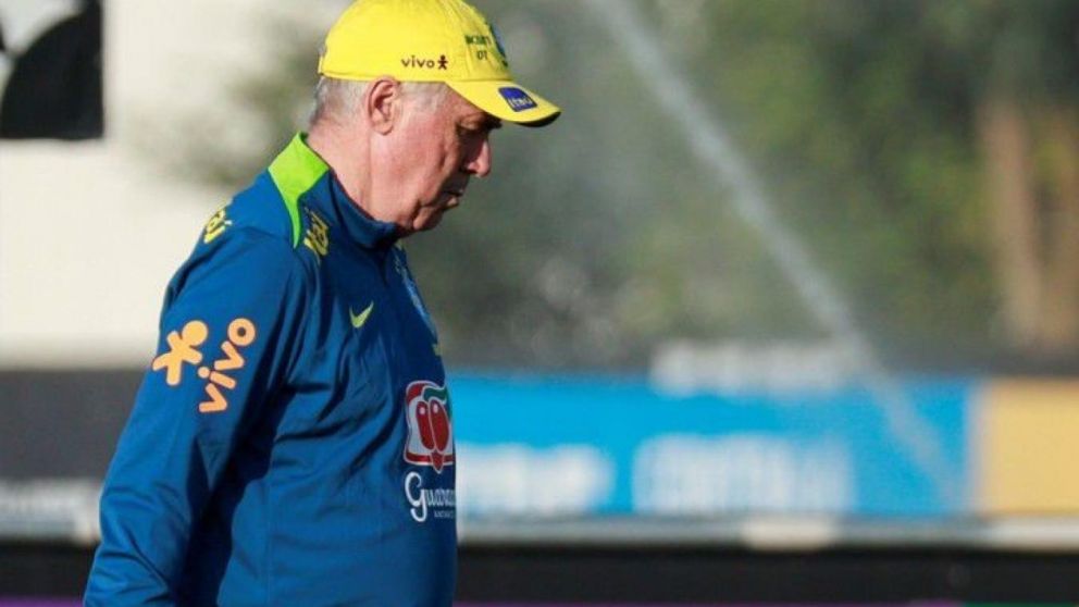 Ancelotti trabaja sin parar al frente de la selecci�n de Brasil.

