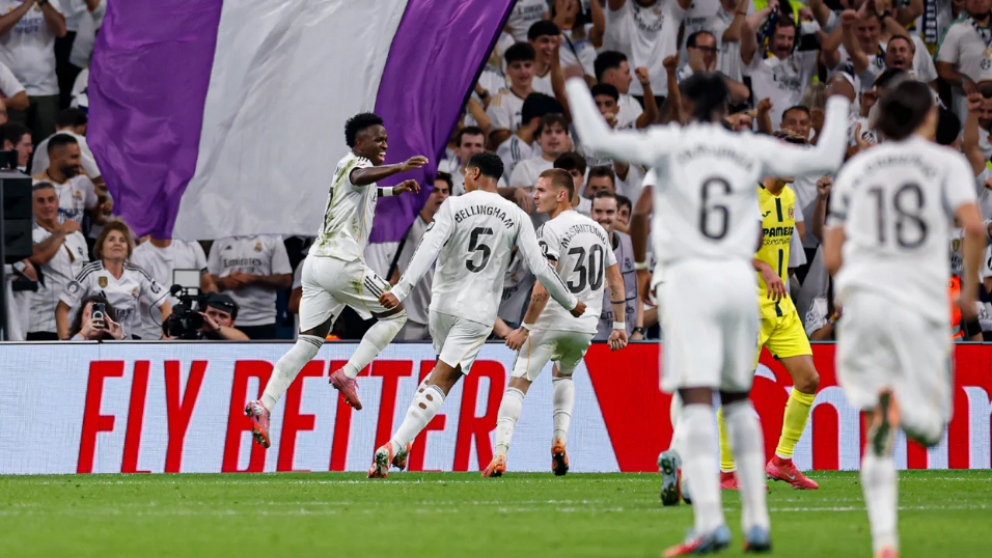 Real Madrid aplastó al Villarreal y nuevamente llegó a la punta del campeonato.