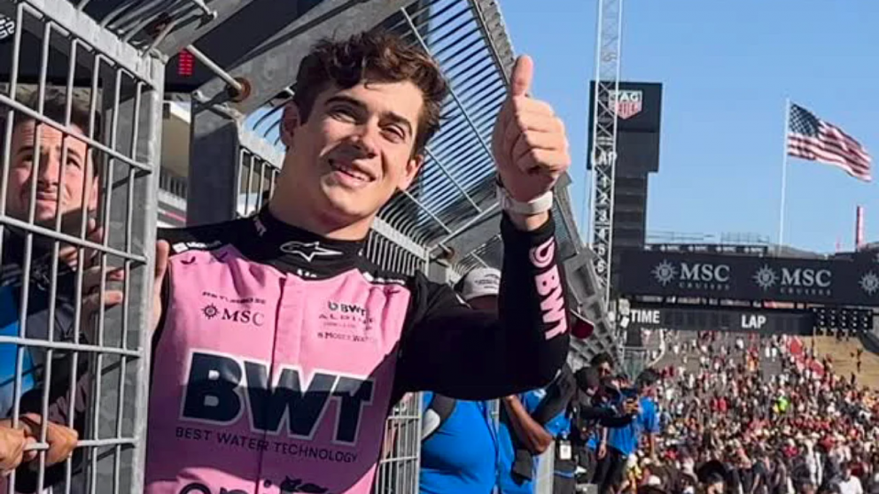 Franco Colapinto, la principal opción de Alpine para ocupar una butaca el año que viene.