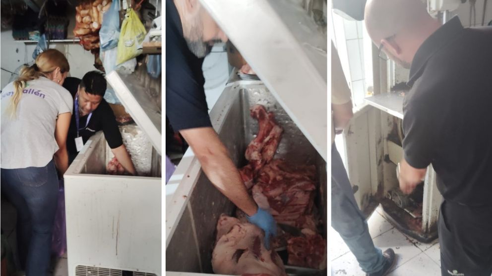 Secuestran ganado sin procedencia y decomisan alimentos en mal estado en Alvear y Guaymall�n