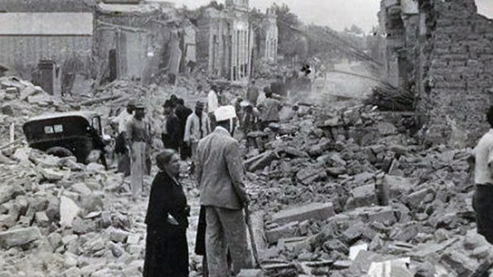 A 82 a�os del terremoto de San Juan: 10 mil muertos, una ciudad arrasada y la ayuda de Mendoza