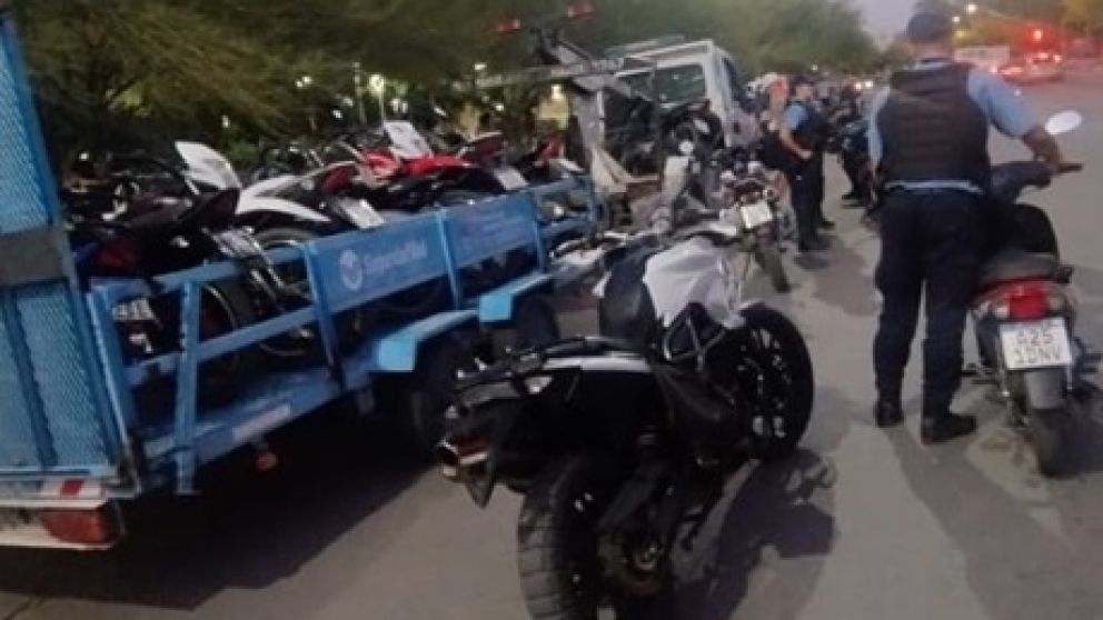 Un operativo de alto impacto en Lavalle resultó con 18 motos retenidas por irregularidades