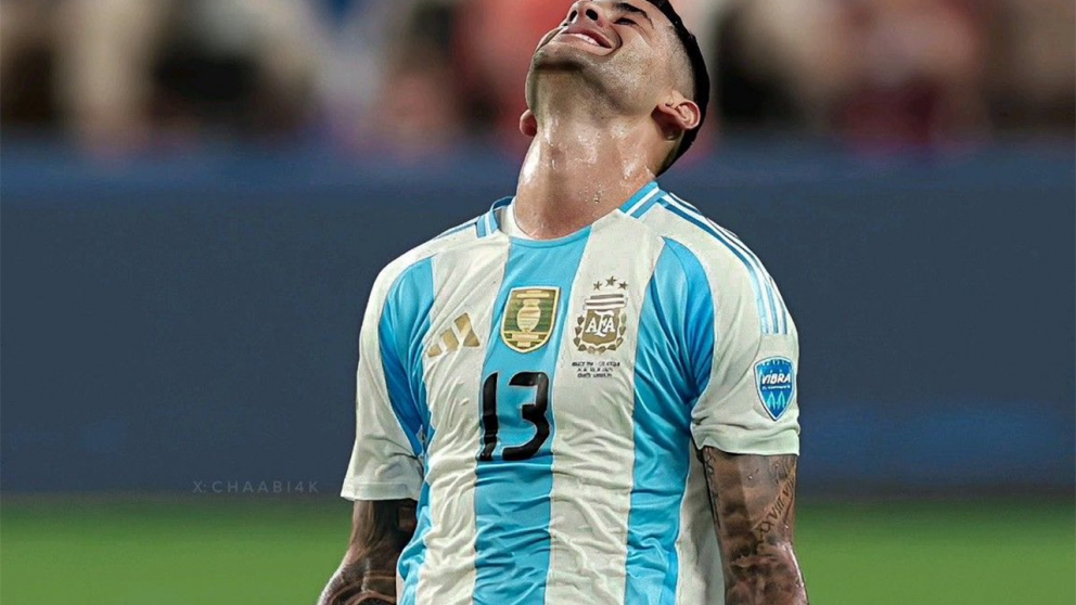 Cuti Romero, durante un partido con el Tottenham. El defensor llegará al Mundial 2026 tras superar su lesión de rodilla.