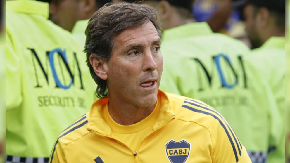 El director técnico de Boca, Claudio Úbeda.