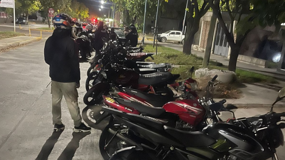 Reforzaron el control vehicular en Godoy Cruz y Guaymallén: secuestraron 12 motocicletas