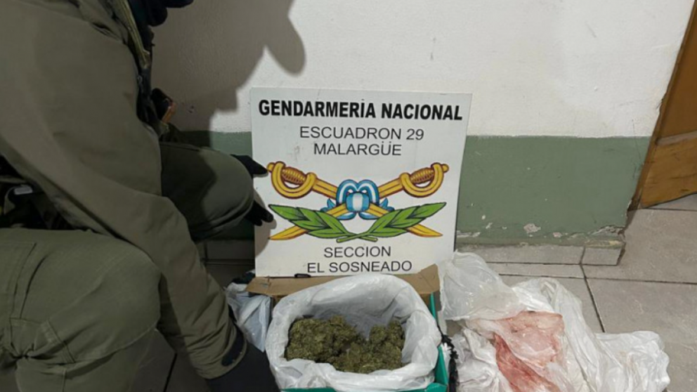 Un hombre fue detenido tras recibir una encomienda con marihuana procedente de San Rafael