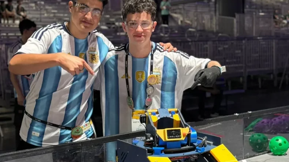 Orgullo mendocino: un equipo escolar quedó entre los mejores del mundo en robótica