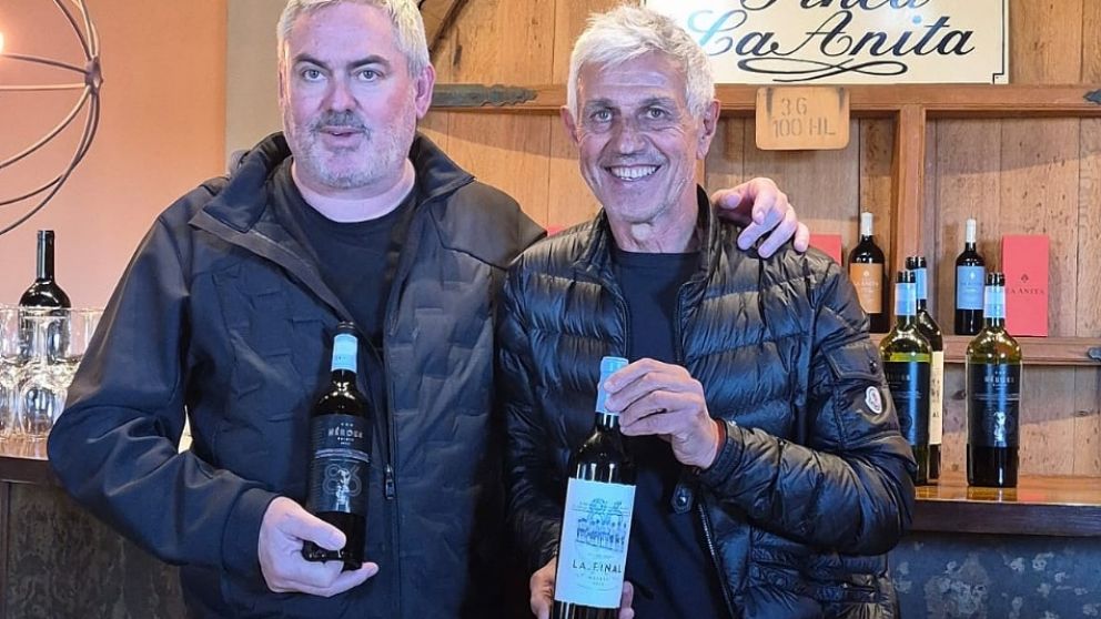 Richard Bonvin CEO de Mendoza Vineyards y Finca La Anita junto al Gringo Giusti