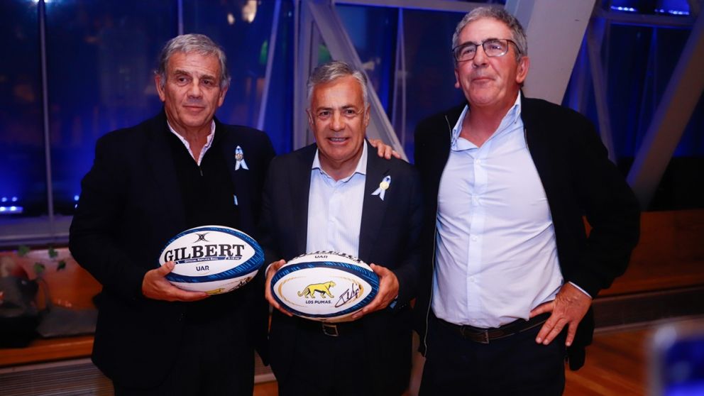 Cornejo participó de la presentación oficial del test match entre Los Pumas y Australia que se jugará en Mendoza