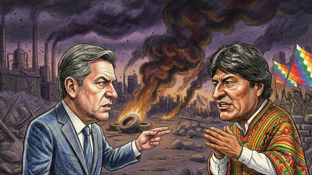 El gobierno boliviano denuncia un plan violento de Evo Morales para desestabilizar el pa�s.
