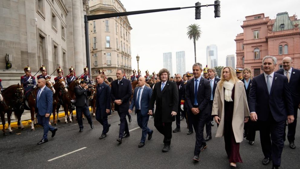 En el Tedeum, Javier Milei logró ensayar una ansiada foto de unidad en medio de las tensiones internas